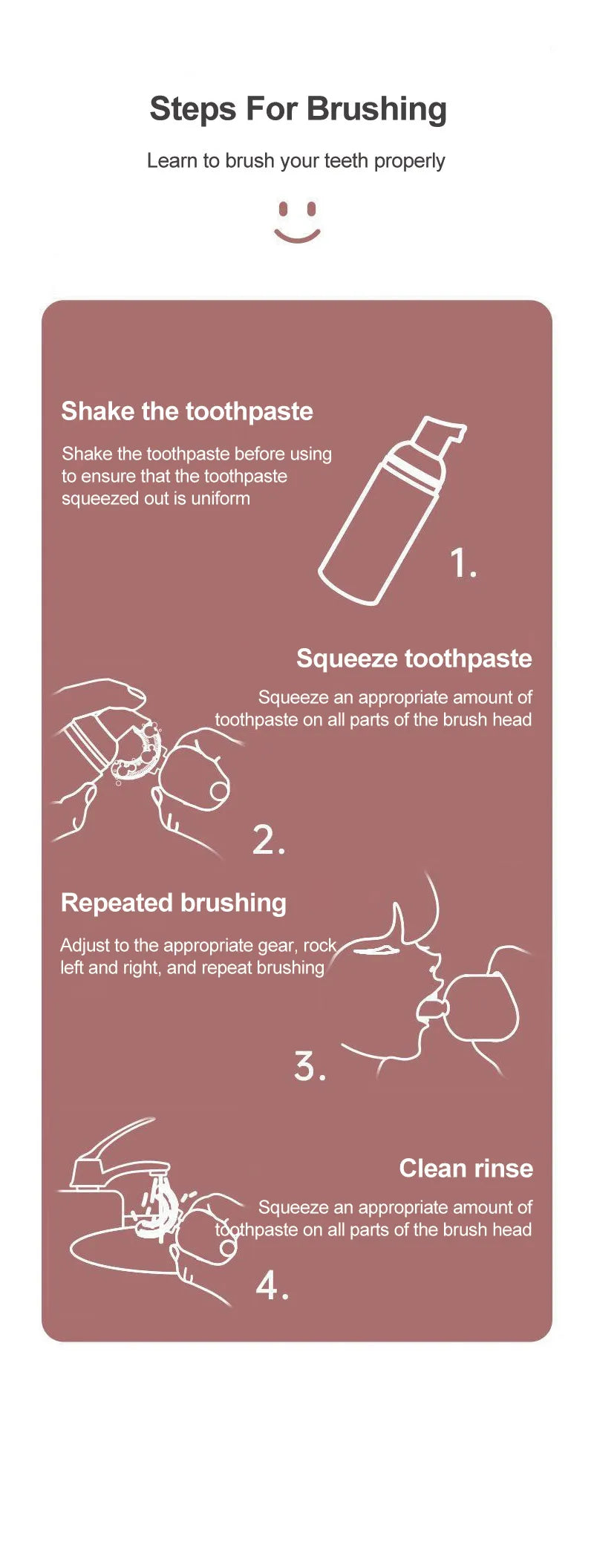 Vizify U-Shaped electric toothbrush